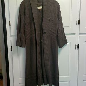 XL Sonoma Cardigan knee length sweater